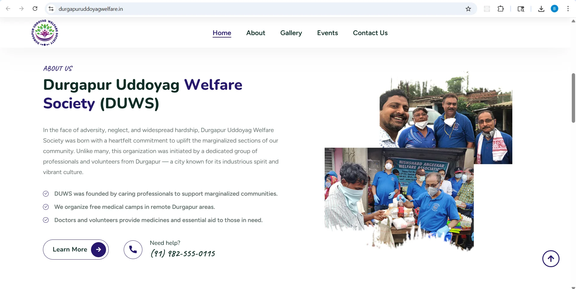 Durgapur Uddoyag Welfare Society logo